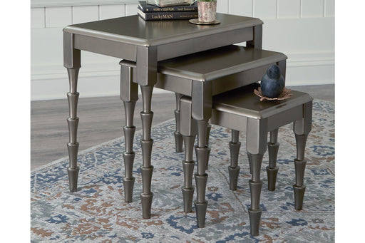 Larkendale Metallic Gray Accent Table (Set of 3) - Gate FurnitureTable