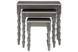 Larkendale Metallic Gray Accent Table (Set of 3) - Gate FurnitureTable