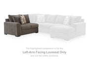 Larson Levee Espresso Left-Arm Facing Loveseat - PC8620555