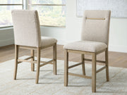 Lasinger Light Brown Counter Height Barstool, Set of 2 - PCD852-124