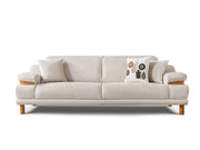 Latte 3-pieces (Sofa & Loveseat & Chair) Livingroom Set in Cream - 200-ST-LAT-HENRY06-321
