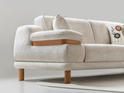 Latte 3-pieces (Sofa & Loveseat & Chair) Livingroom Set in Cream - 200-ST-LAT-HENRY06-321