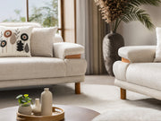 Latte 3-pieces (Sofa & Loveseat & Chair) Livingroom Set in Cream - 200-ST-LAT-HENRY06-321