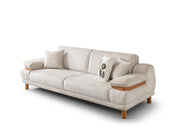 Latte Convertible Loveseat in Cream - 200-ST-LAT-HENRY06-2