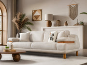 Latte Convertible Loveseat in Cream - 200-ST-LAT-HENRY06-2