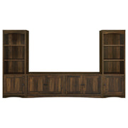 Laughlin 4-door Engineered Wood 78-inch TV Stand Dark Pine - 724123