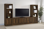 Laughlin 4-door Engineered Wood 78-inch TV Stand Dark Pine - 724123