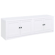 Laughlin 4-door Engineered Wood 78-inch TV Stand White - 724113