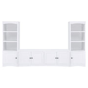 Laughlin 4-door Engineered Wood 78-inch TV Stand White - 724113