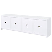 Laughlin 4-door Engineered Wood 78-inch TV Stand White - 724113