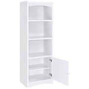 Laughlin 4-shelf Engineered Wood Media Tower White - 724114