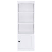 Laughlin 4-shelf Engineered Wood Media Tower White - 724114