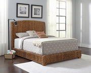 Laughton Banana Leaf Queen Panel Bed Amber - 300501Q