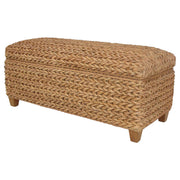 Laughton Hand-Woven Banana Leaf Storage Bench Natural - 500215NTL