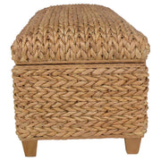 Laughton Hand-Woven Banana Leaf Storage Bench Natural - 500215NTL