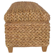 Laughton Hand-Woven Banana Leaf Storage Bench Natural - 500215NTL