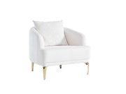 Laura 3-pieces (Sofa & Loveseat & Chair) Livingroom in Cream - Brown - 200-ELIF-LAU-A612-321
