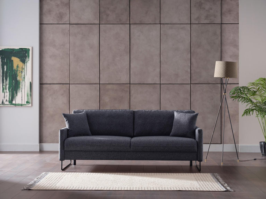 Laura Comfort 3 Seat Sleeper (Nasa Navy Blue) 2 Pieces - Gate FurnitureSleeper Sofa