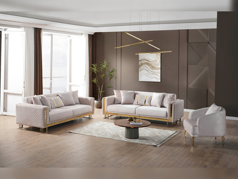 Laura Convertible Loveseat in Brown - 200-ELIF-LAU-A612-2