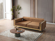 Laura Convertible Loveseat in Brown - 200-ELIF-LAU-A612-2