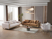 Laura Convertible Loveseat in Brown - 200-ELIF-LAU-A612-2