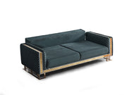 Laura Convertible Loveseat in Brown - 200-ELIF-LAU-A612-2