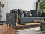 Laura Convertible Loveseat in Brown - 200-ELIF-LAU-A612-2