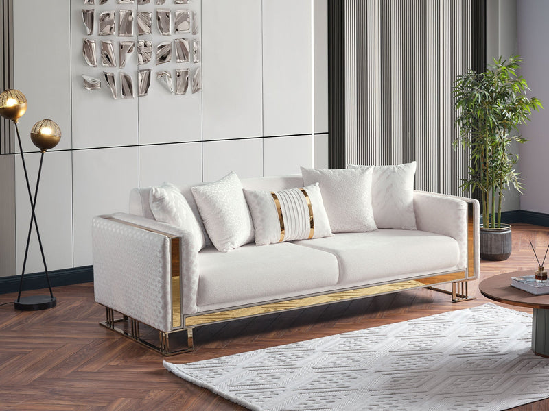 Laura Convertible Loveseat in Brown - 200-ELIF-LAU-A612-2