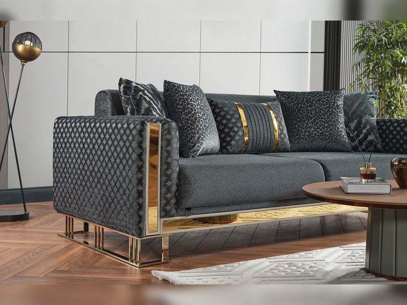 Laura Convertible Sofa in Cream - 200-ELIF-LAU-A611-3