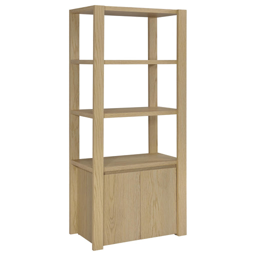 Laurelton 3-shelf Media Tower Tall Pier Cabinet Light Oak - 708224