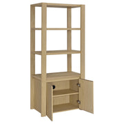 Laurelton 3-shelf Media Tower Tall Pier Cabinet Light Oak - 708224