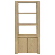 Laurelton 3-shelf Media Tower Tall Pier Cabinet Light Oak - 708224