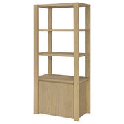 Laurelton 3-shelf Media Tower Tall Pier Cabinet Light Oak - 708224