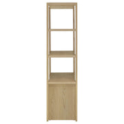 Laurelton 3-shelf Media Tower Tall Pier Cabinet Light Oak - 708224