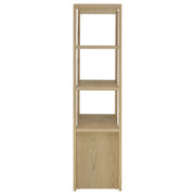 Laurelton 3-shelf Media Tower Tall Pier Cabinet Light Oak - 708224