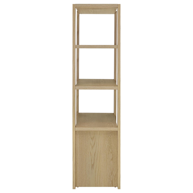 Laurelton 3-shelf Media Tower Tall Pier Cabinet Light Oak - 708224