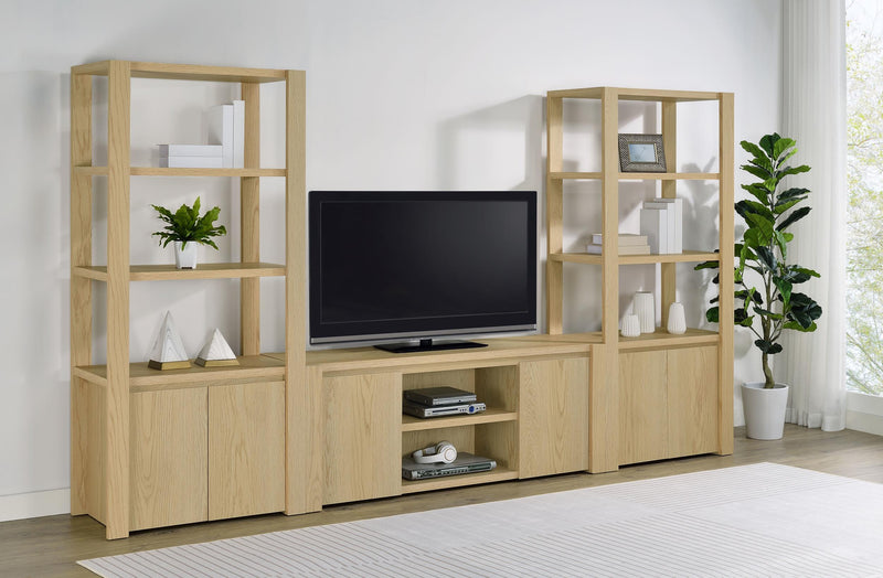 Laurelton 60-inch 2-door TV Stand Media Console Light Oak - 708222