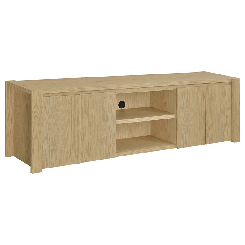 Laurelton 78-inch 4-door TV Stand Media Console Light Oak - 701653