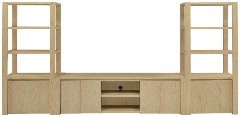 Laurelton 78-inch 4-door TV Stand Media Console Light Oak - 701653
