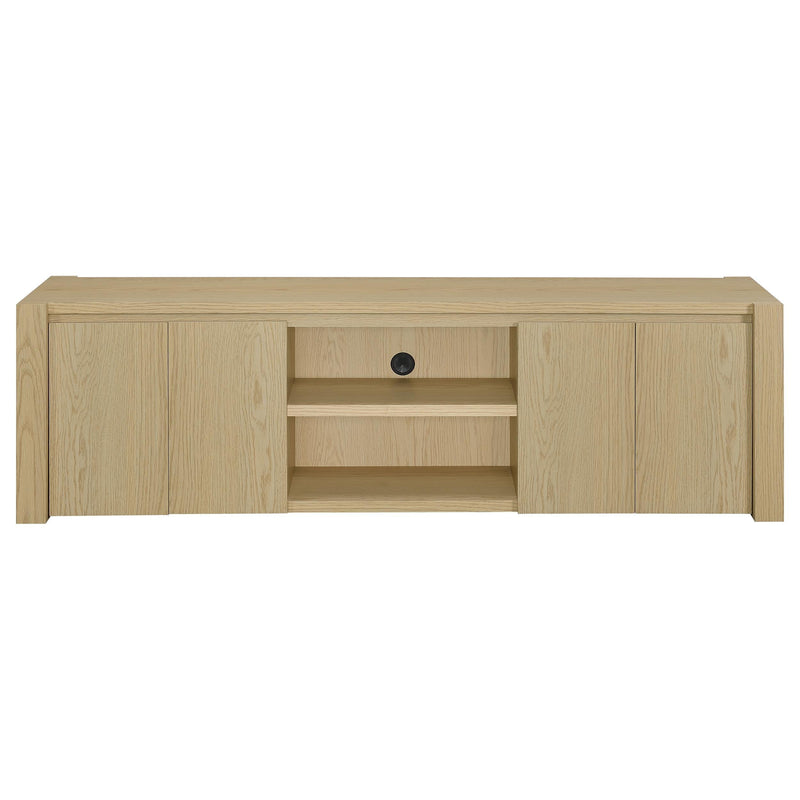 Laurelton 78-inch 4-door TV Stand Media Console Light Oak - 701653