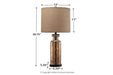 Laurentia Champagne Table Lamp - Gate FurnitureTable Lamp