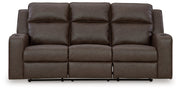 Lavenhorne Reclining Sofa with Drop Down Table - Lara FurnitureReclining Sofa