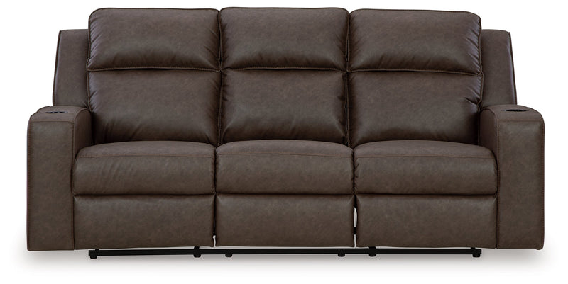 Lavenhorne Reclining Sofa with Drop Down Table - Lara FurnitureReclining Sofa