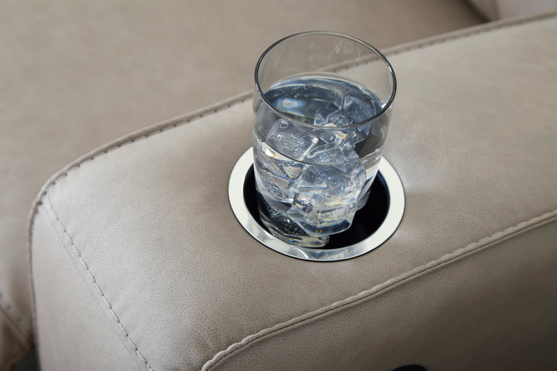 Lavenhorne Reclining Sofa with Drop Down Table - Lara FurnitureReclining Sofa