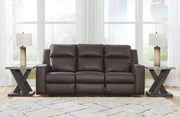 Lavenhorne Reclining Sofa with Drop Down Table - Lara FurnitureReclining Sofa