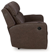 Lavenhorne Reclining Sofa with Drop Down Table - Lara FurnitureReclining Sofa