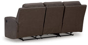 Lavenhorne Reclining Sofa with Drop Down Table - Lara FurnitureReclining Sofa
