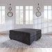 Lavernett Charcoal Oversized Accent Ottoman - Gate FurnitureOttoman
