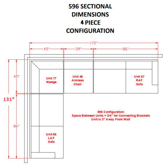 Lavernett Charcoal Sectional Set - Gate Furniture