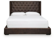 Lavernty Coffee Queen Upholstered Storage Bed - PCB9002B1